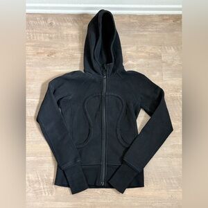 Lululemon Thick Black Embroidered Scuba Jacket